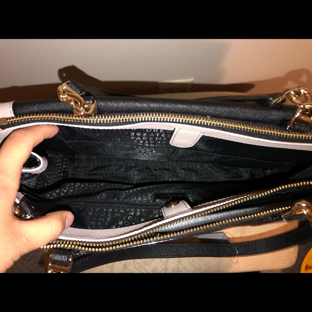 Brand New Kate Spade Purse- Black/Gray Hazel Court - Picture 3 of 4